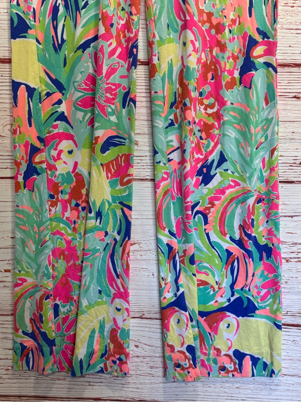 Lilly Pulitzer Georgia May Palazzo Pant in Multi Casa Banana Sz M - Picture 6 of 11